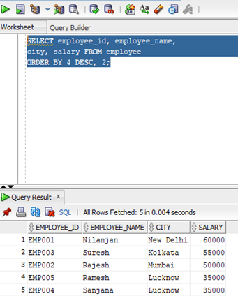 SELECT Query Example 4