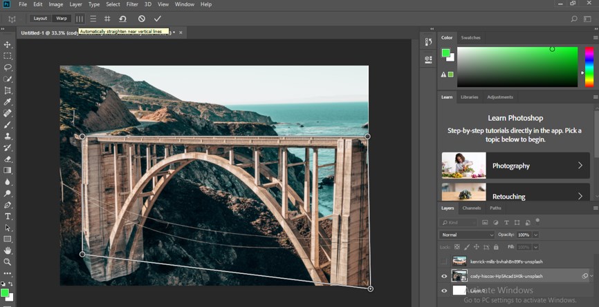 Perspective Correction in Photoshop - 11