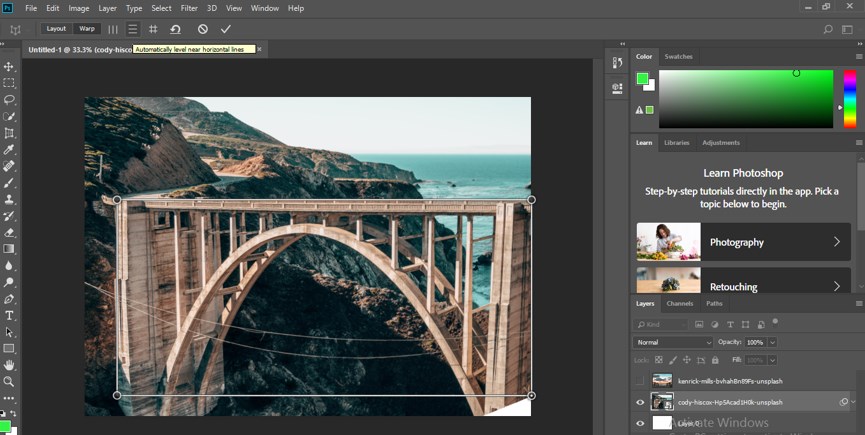 Perspective Correction in Photoshop - 12