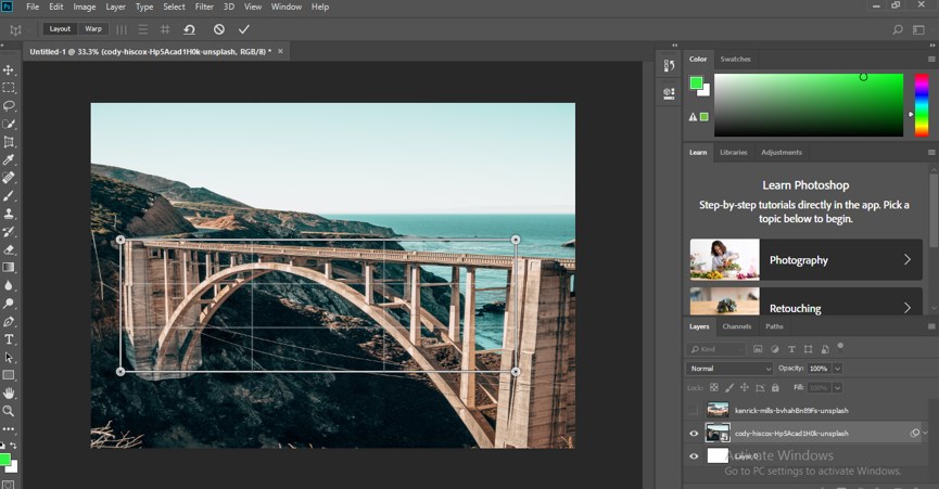 Perspective Correction in Photoshop - 5
