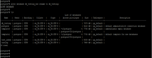 PostgreSQL ALTER DATABASE - 2