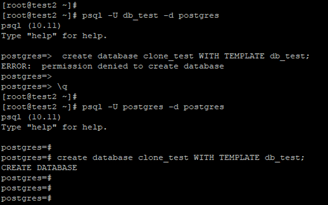 PostgreSQL Clone Database Example