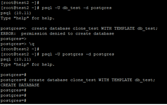PostgreSQL Clone Database Example