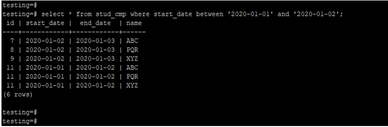 PostgreSQL Compare Date-3.1