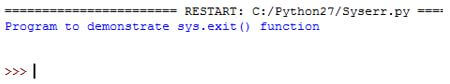 Python SystemExit3