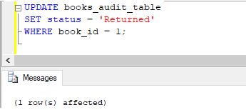 SQL AFTER UPDATE Trigger15