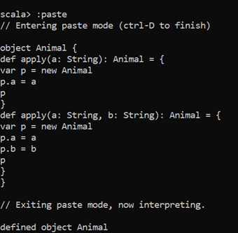 Scala Companion Object Example 2