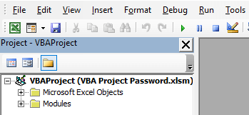 VBA Project Password Example 1-11