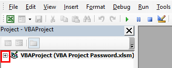 VBA Project Password Example 1-9
