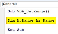 VBA Set Range Example 1-3