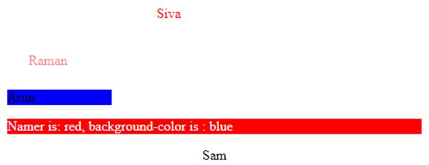 namer is red, background is blue
