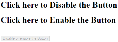 jQuery Disable Button Example 1b