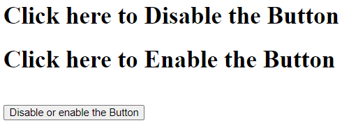 jQuery Disable Button Example 3