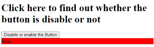 jQuery Disable Button Example 2b