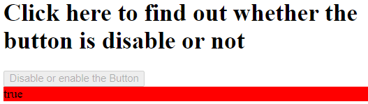 jQuery Disable Button Example 2d