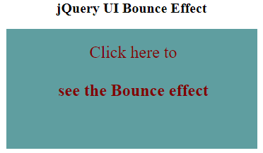 jQuery UI effect() Example 1
