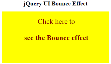 jQuery UI effect() Example 1