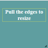 jQuery UI resizable Example 1