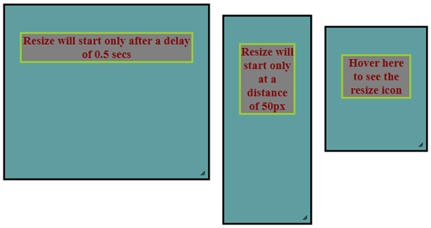 jQuery UI resizable Example 6