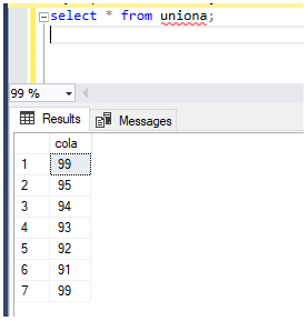 mysql union output 1