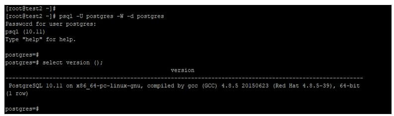 through username, database name and password