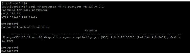through username, database name, hostname and password