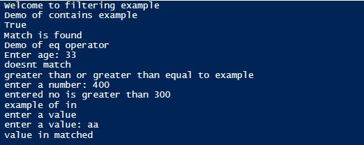 powershell filter1