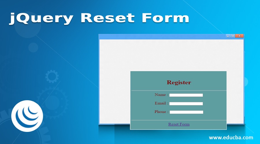 jQuery Reset Form