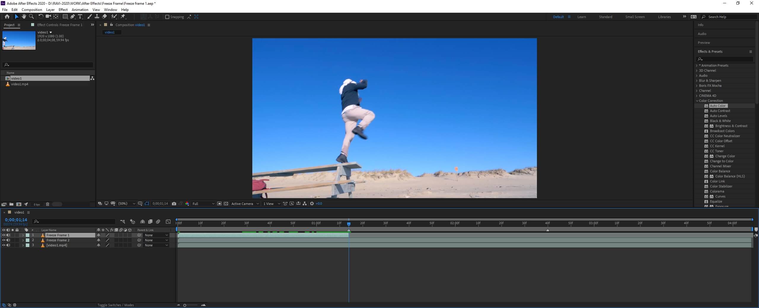 After Effects Freeze Frame output 7