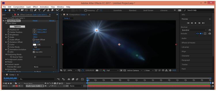 After Effects Optical Flares output 7