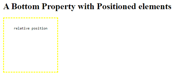 CSS @bottom output 2