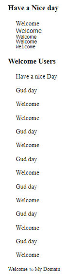 CSS Font Change output 2