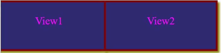 Showing two positioning in the box