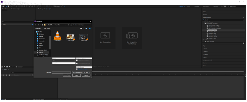 Cut Clips in After Effects output 2