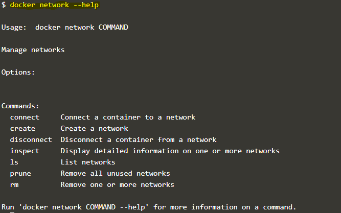 Docker Networking output 1