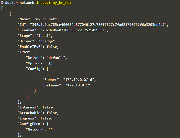 Docker Networking output 6