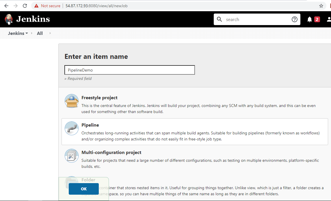 Jenkins Pipeline output 1