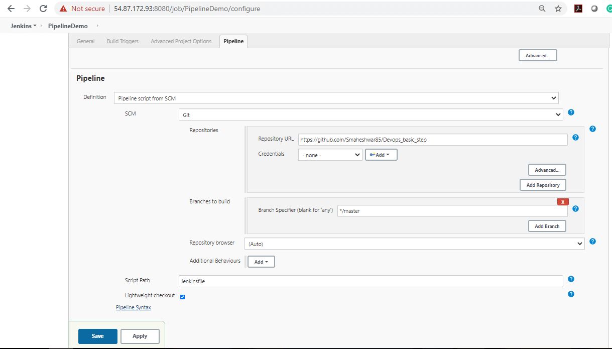 Jenkins Pipeline output 3