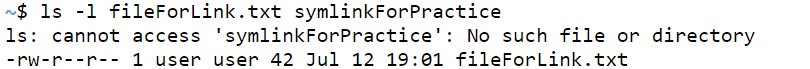 Linux Symbolic Link output 3