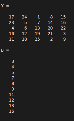 Matlab find Index output 2