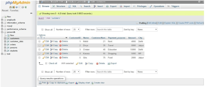 MySQL COMMIT table 1