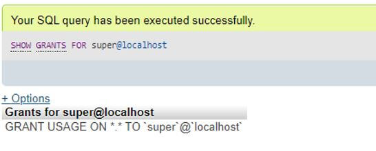 MySQL super Privilege 1
