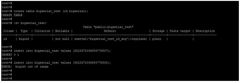 PostgreSQL Number Types 10