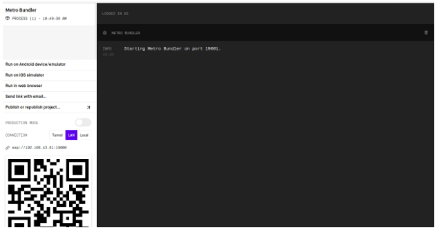React Native Gesture Handler output 1