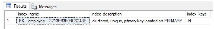 SQL Clustered Index 2