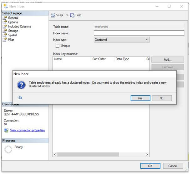 SQL Clustered Index 8