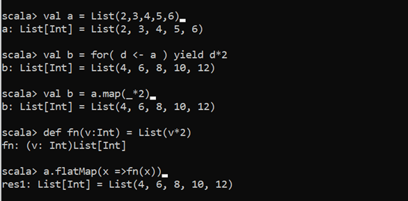 Scala Comprehensions-1.2