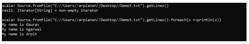 then traversing will print the elements aside