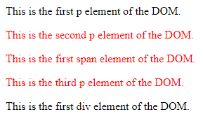 jQuery next() output 1