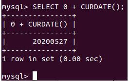 mysql curdate2